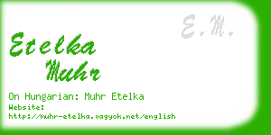 etelka muhr business card